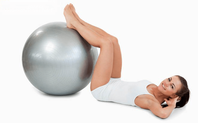 exercises with a gymnastic ball for varicose veins