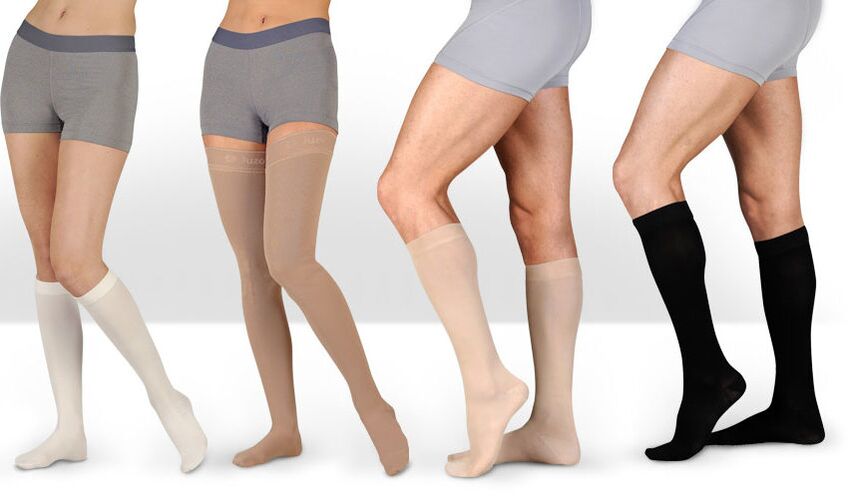 types of compression stockings